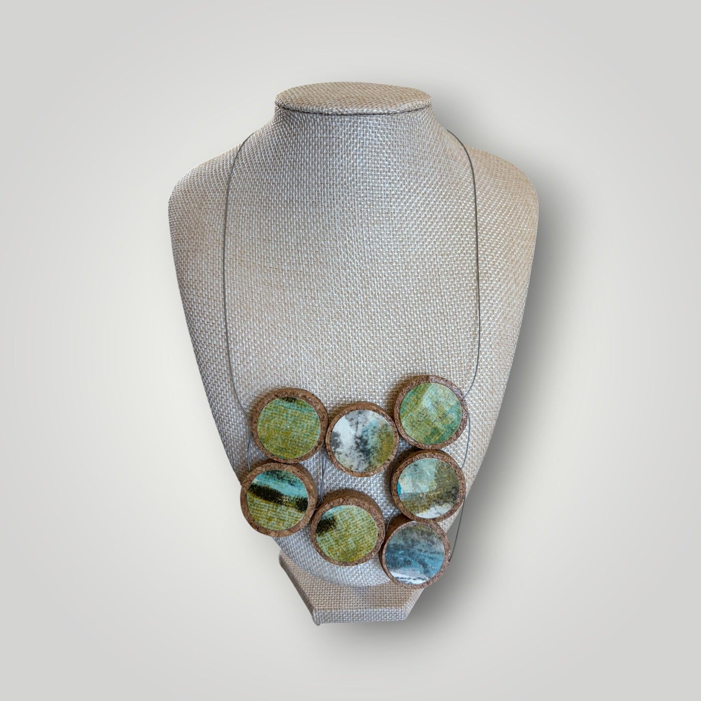 Vintage Book & Wine Necklace-01