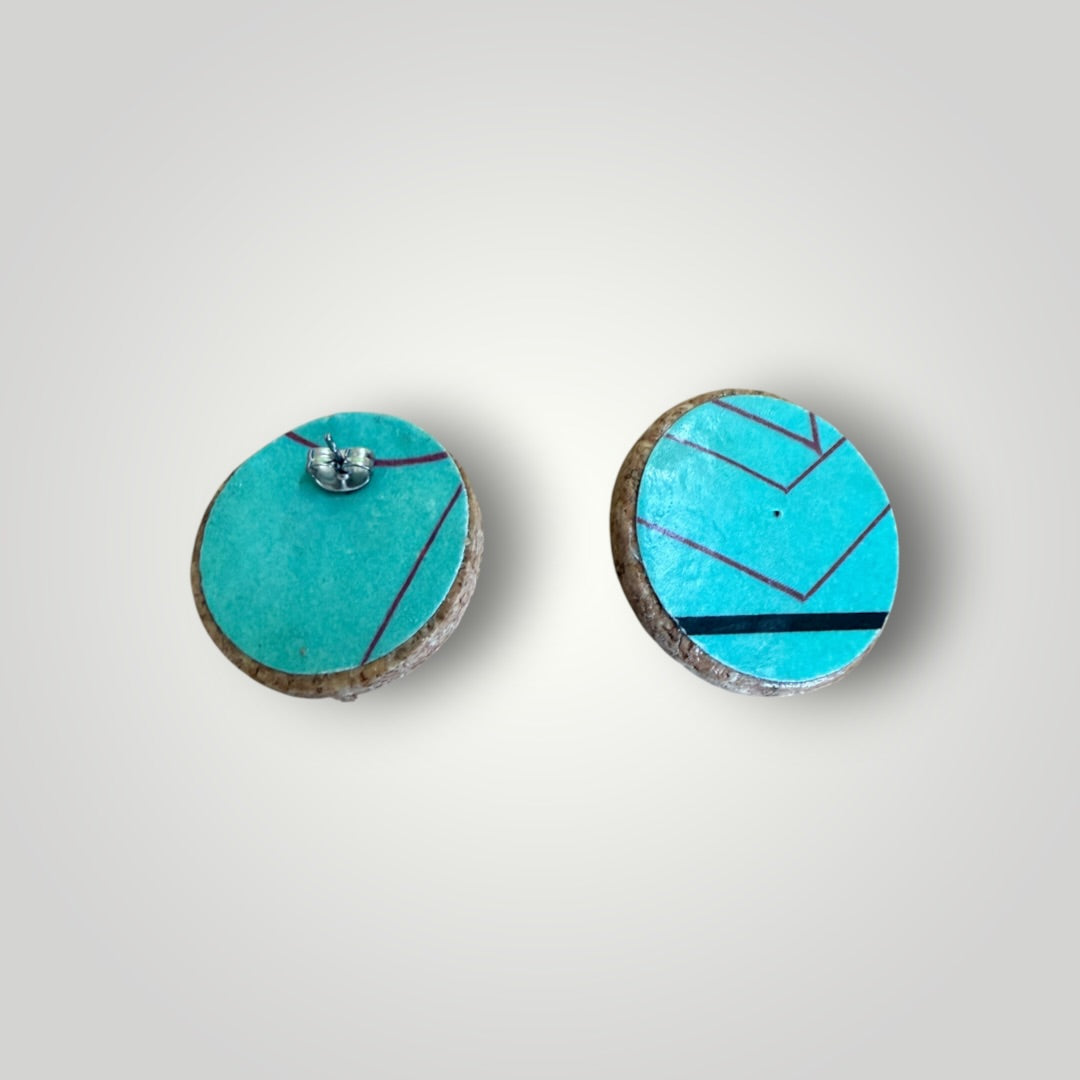 Vintage Book & Wine Earrings-vbw9