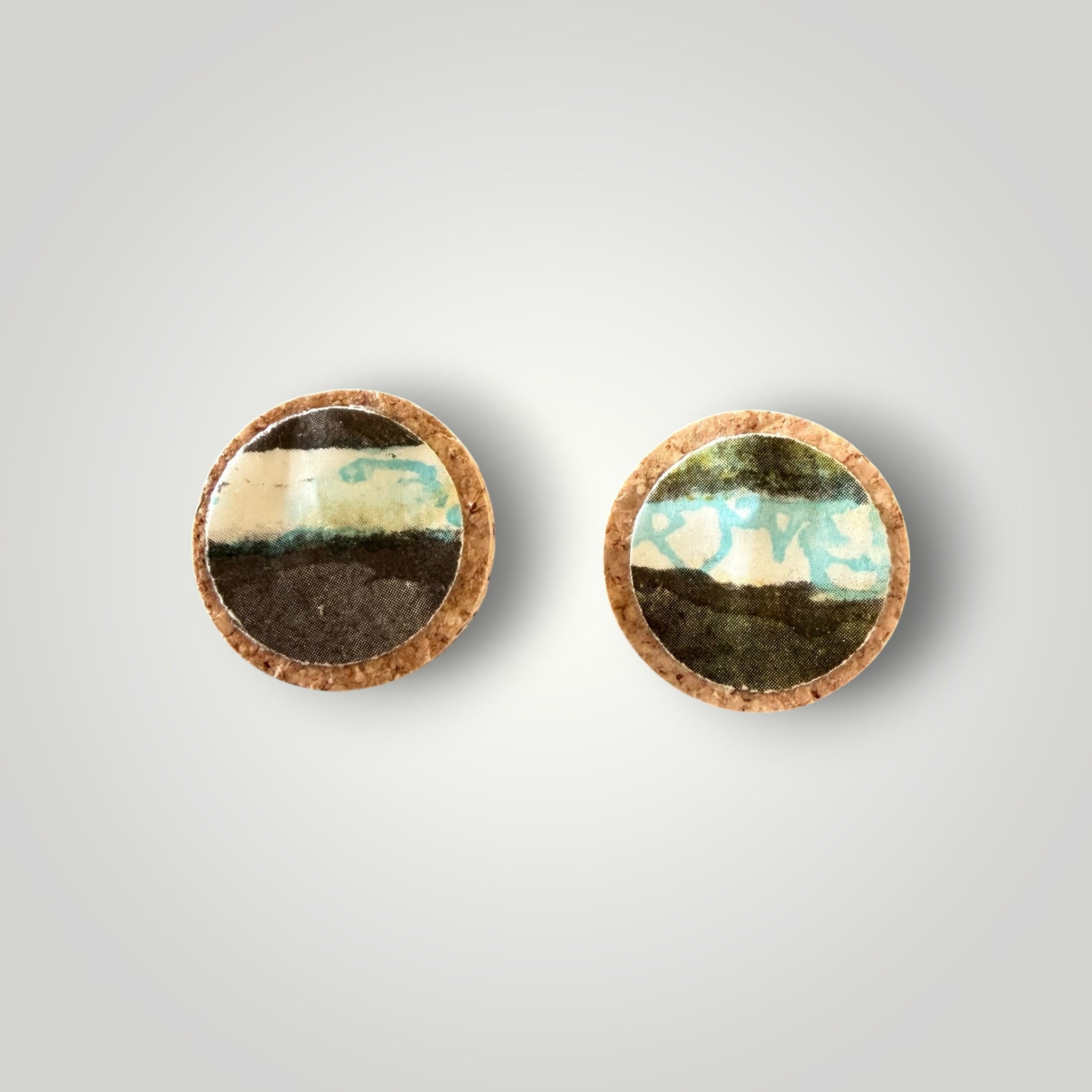 Vintage Book & Wine Earrings-vbw2