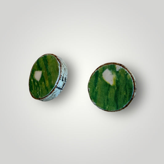 Vintage Book & Wine Earrings-vbw3