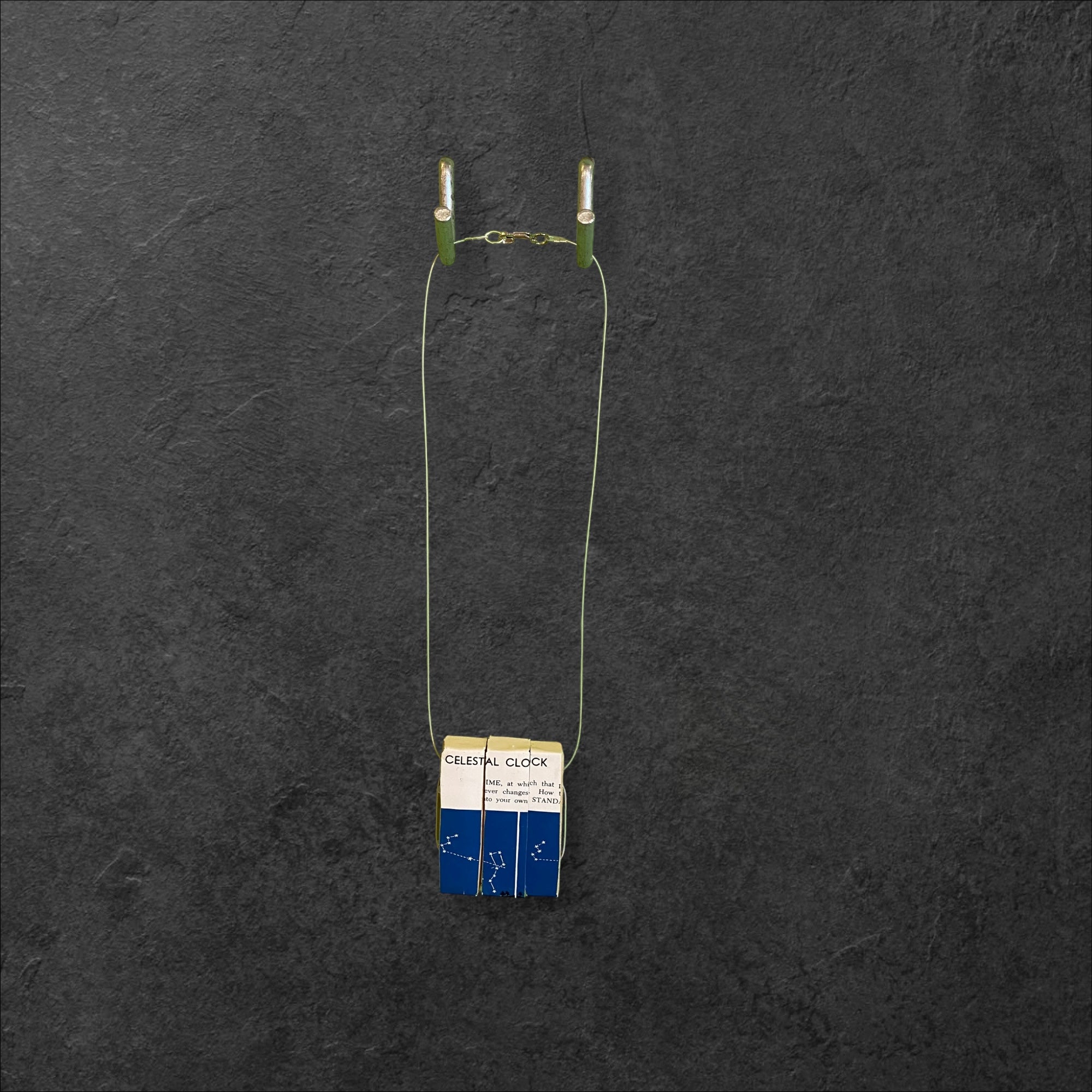 Vintage Book & Lounge Necklace - Celestial Clock