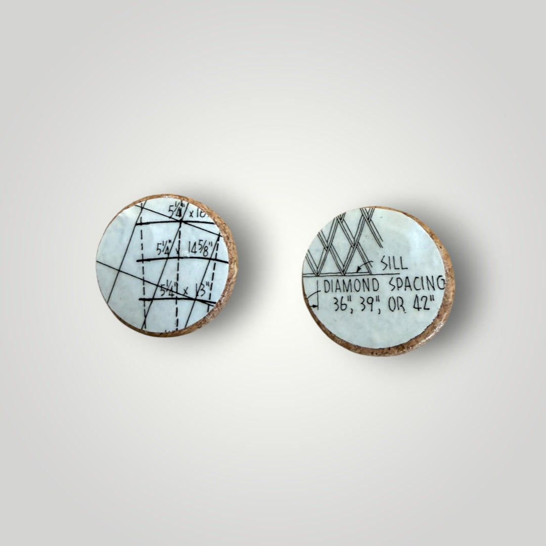 Vintage Book & Wine Earrings-vbw11