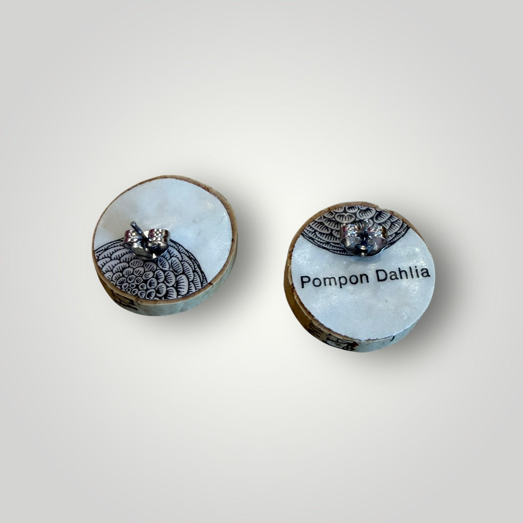 Vintage Book & Wine Earrings-vbw7