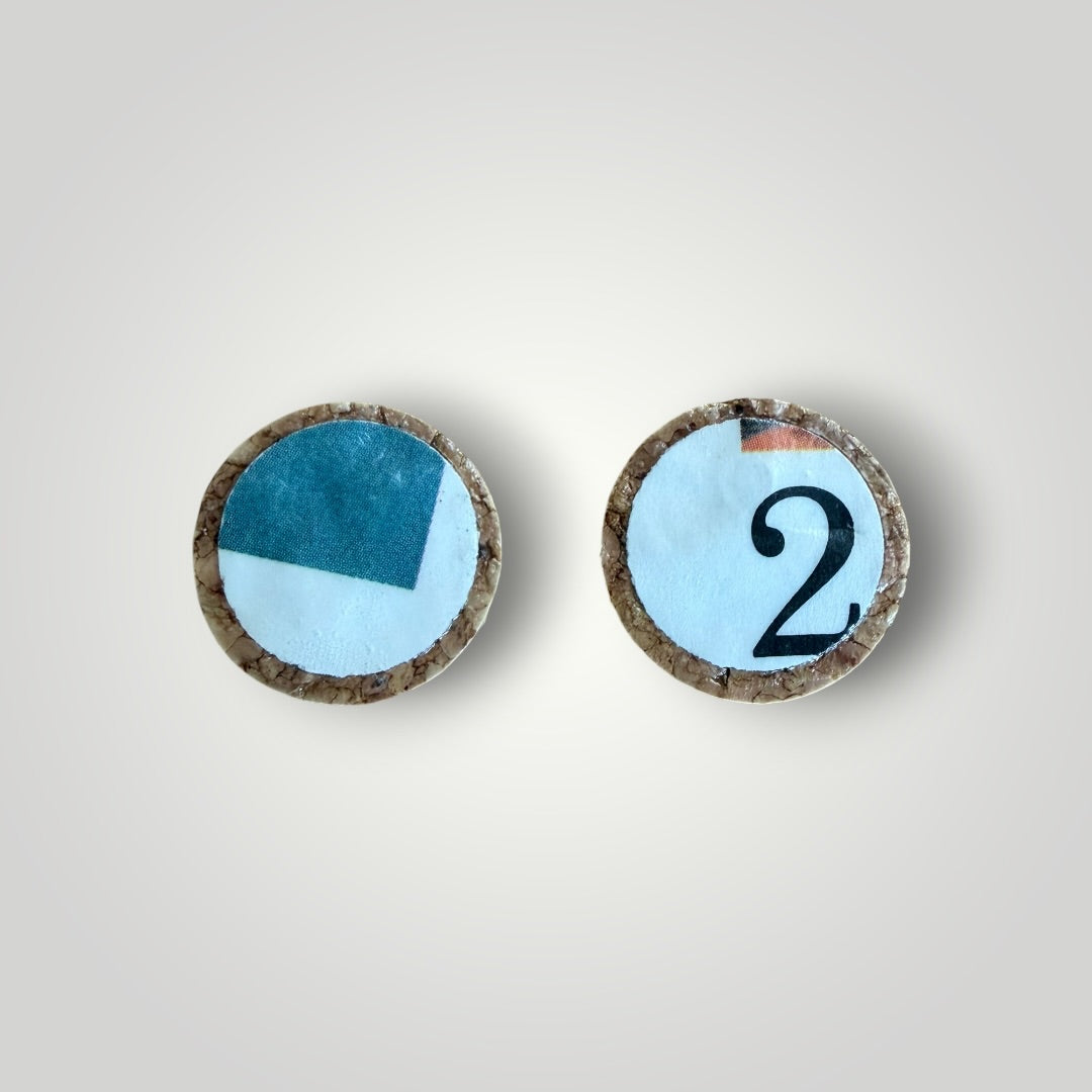 Vintage Book & Wine Earrings-vbw20