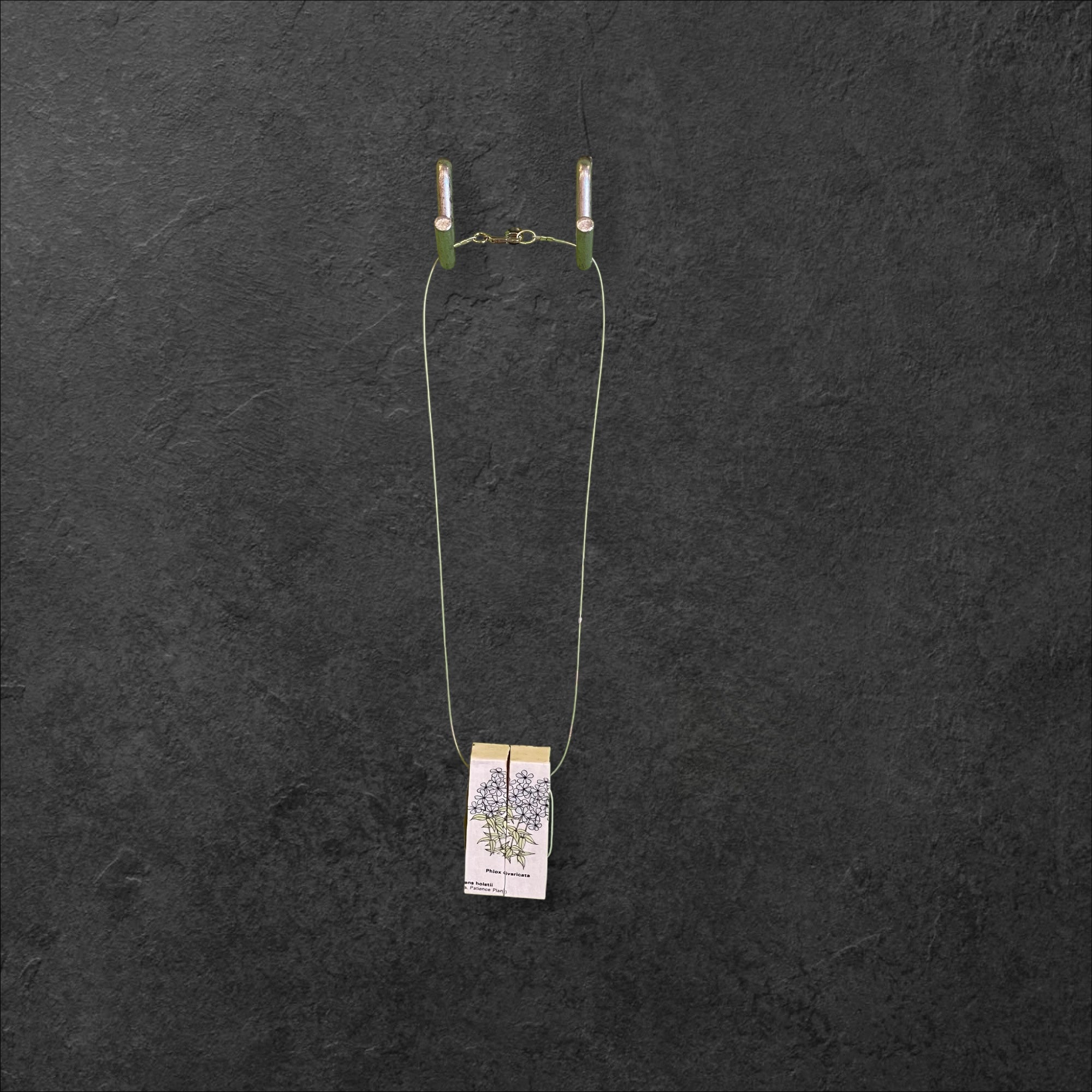 Vintage Book & Lounge Necklace - Phlox