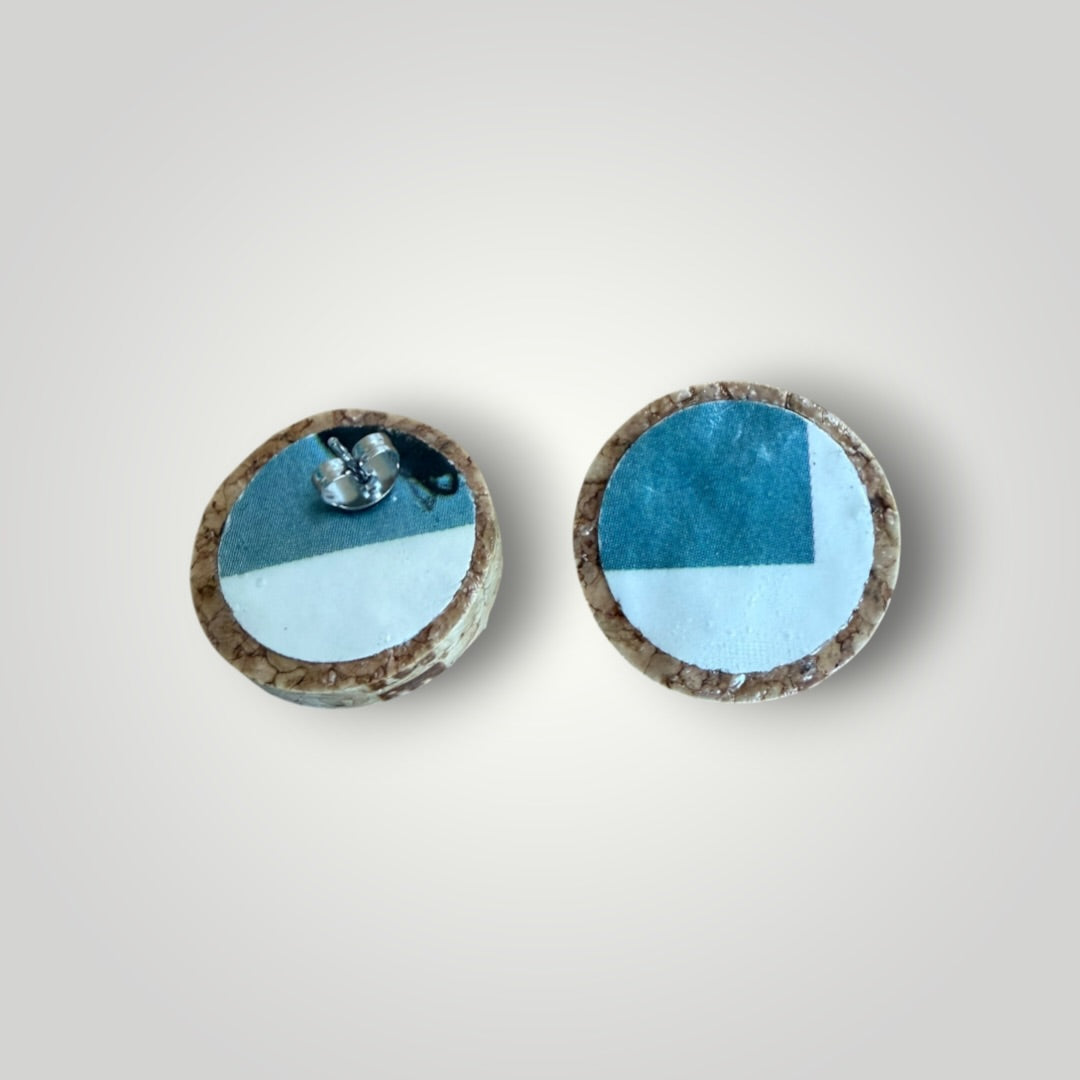Vintage Book & Wine Earrings-vbw20