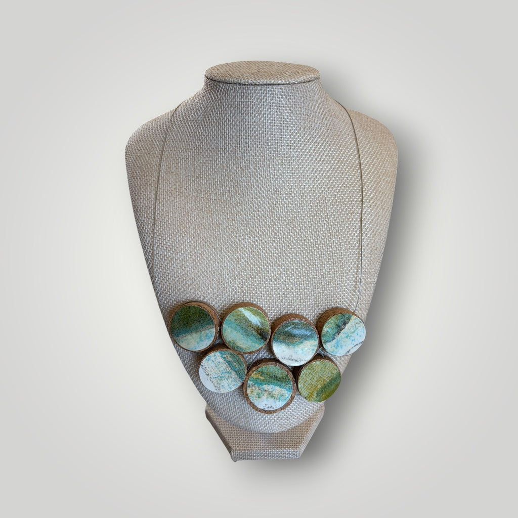 Vintage Book & Wine Necklace-04