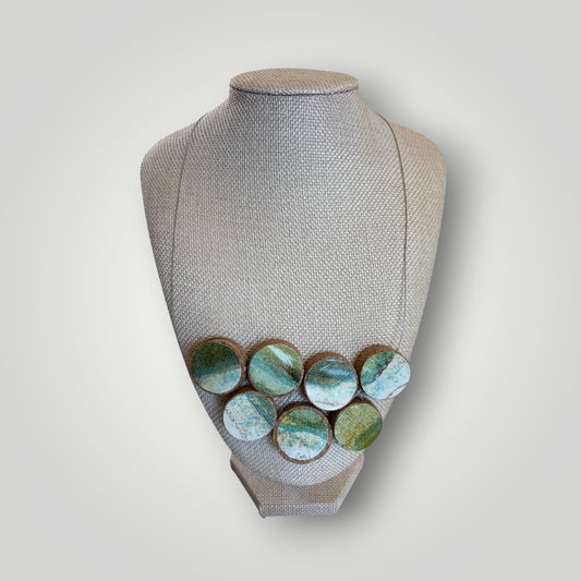 Vintage Book & Wine Necklace-04