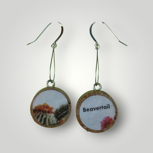 Vintage Book & Wine Earrings-vbw26