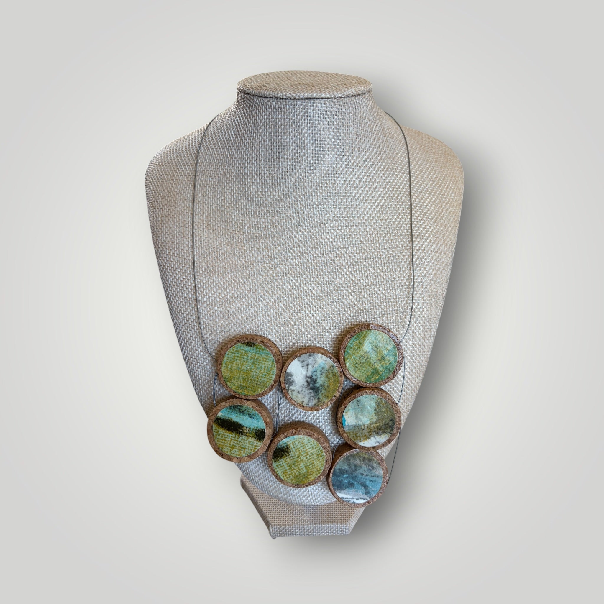 Vintage Book & Wine Necklace-01