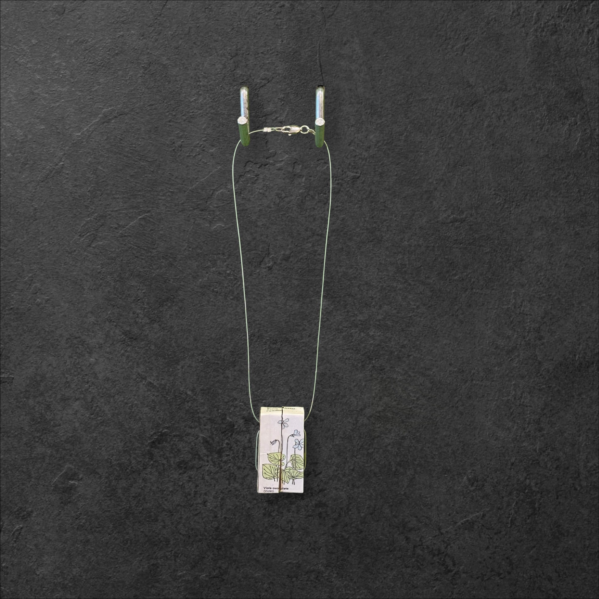 Vintage Book & Lounge Necklace - Violet