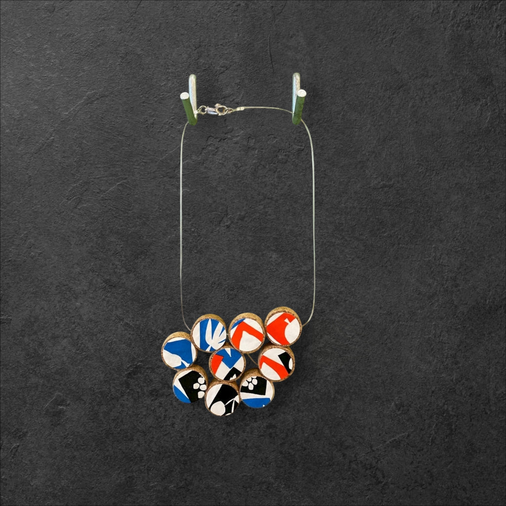 Vintage Book & Wine Necklace - French Cookery