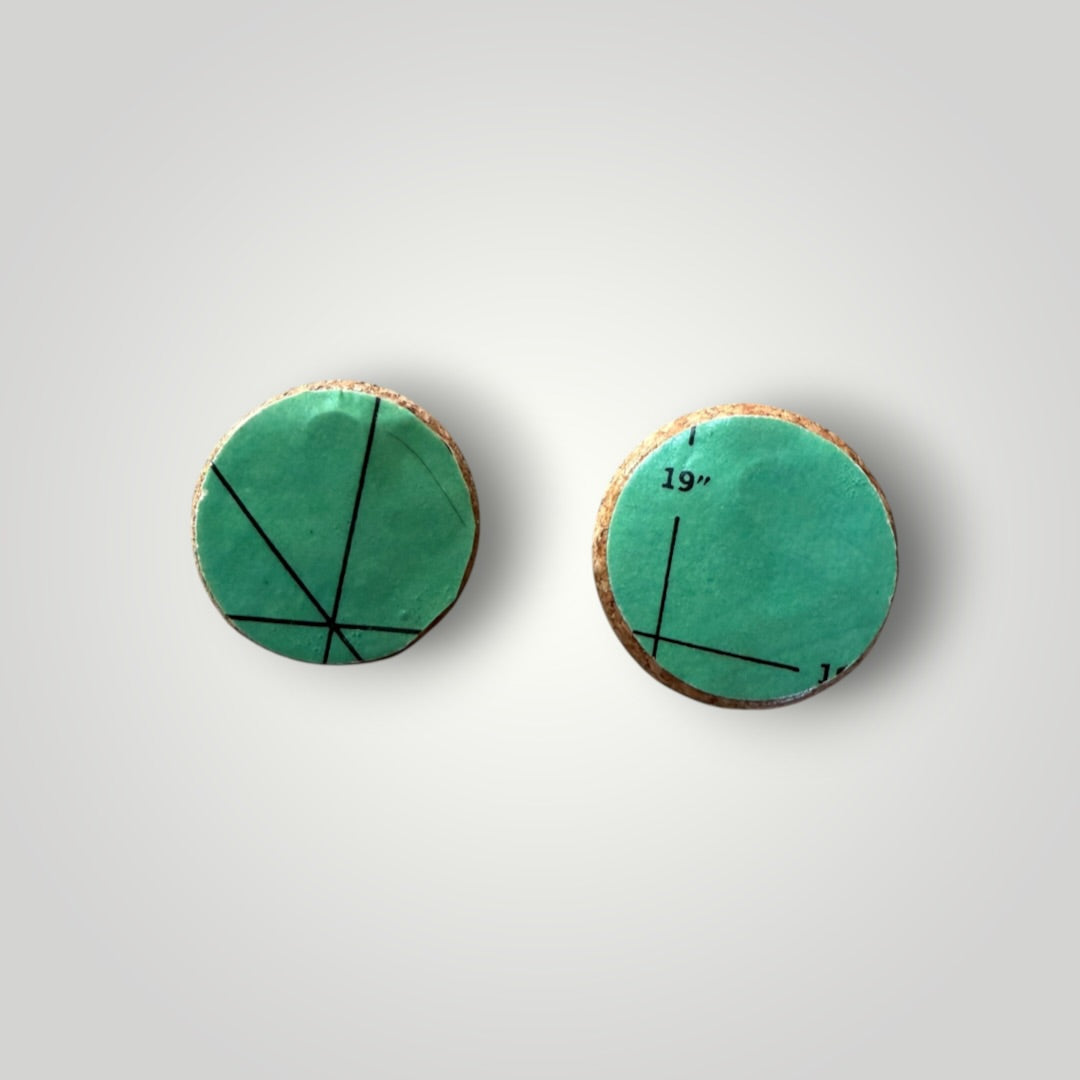 Vintage Book & Wine Earrings-vbw17