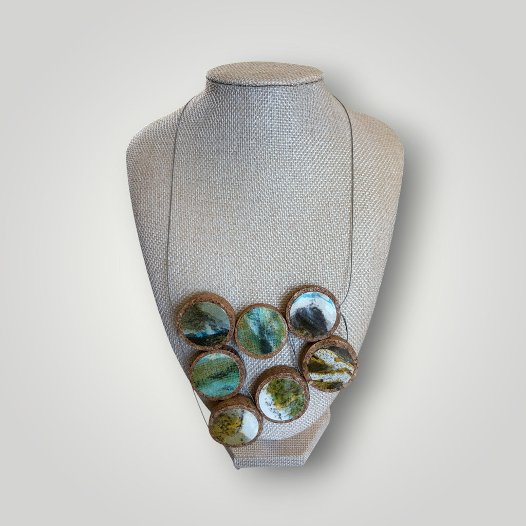 Vintage Book & Wine Necklace-01