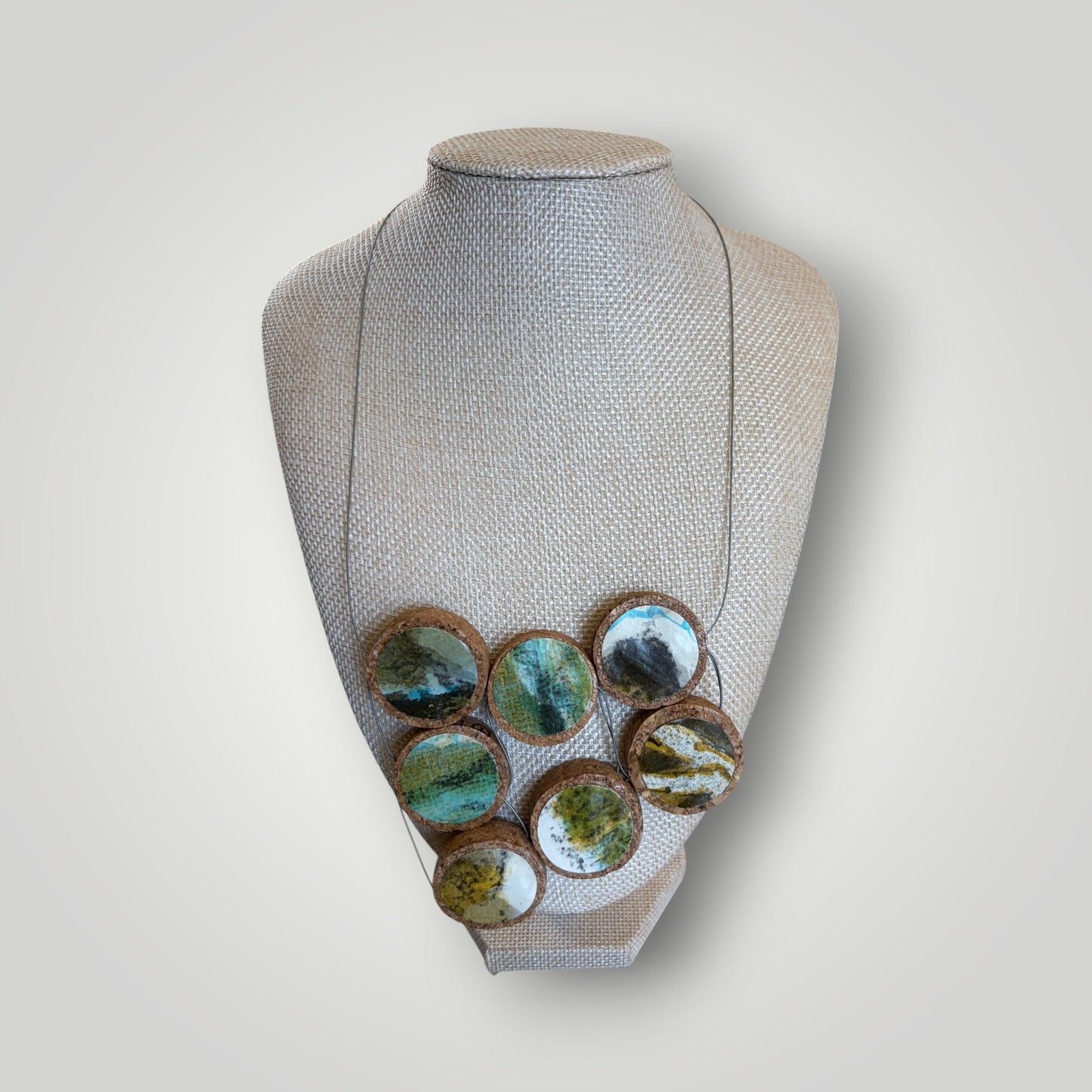 Vintage Book & Wine Necklace-01