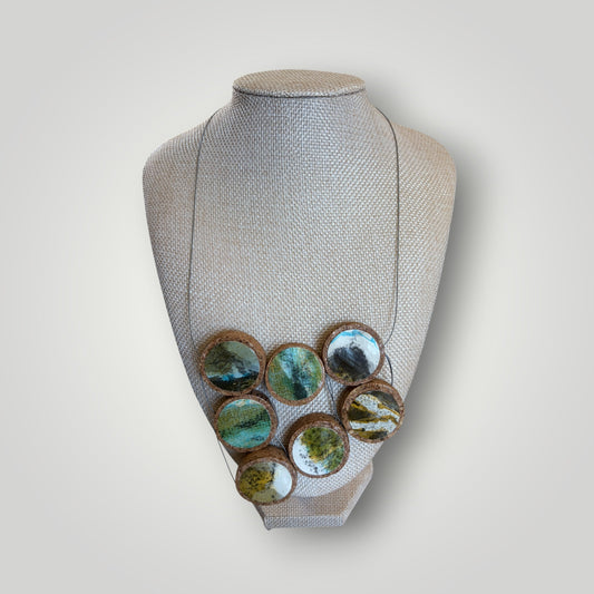 Vintage Book & Wine Necklace-01