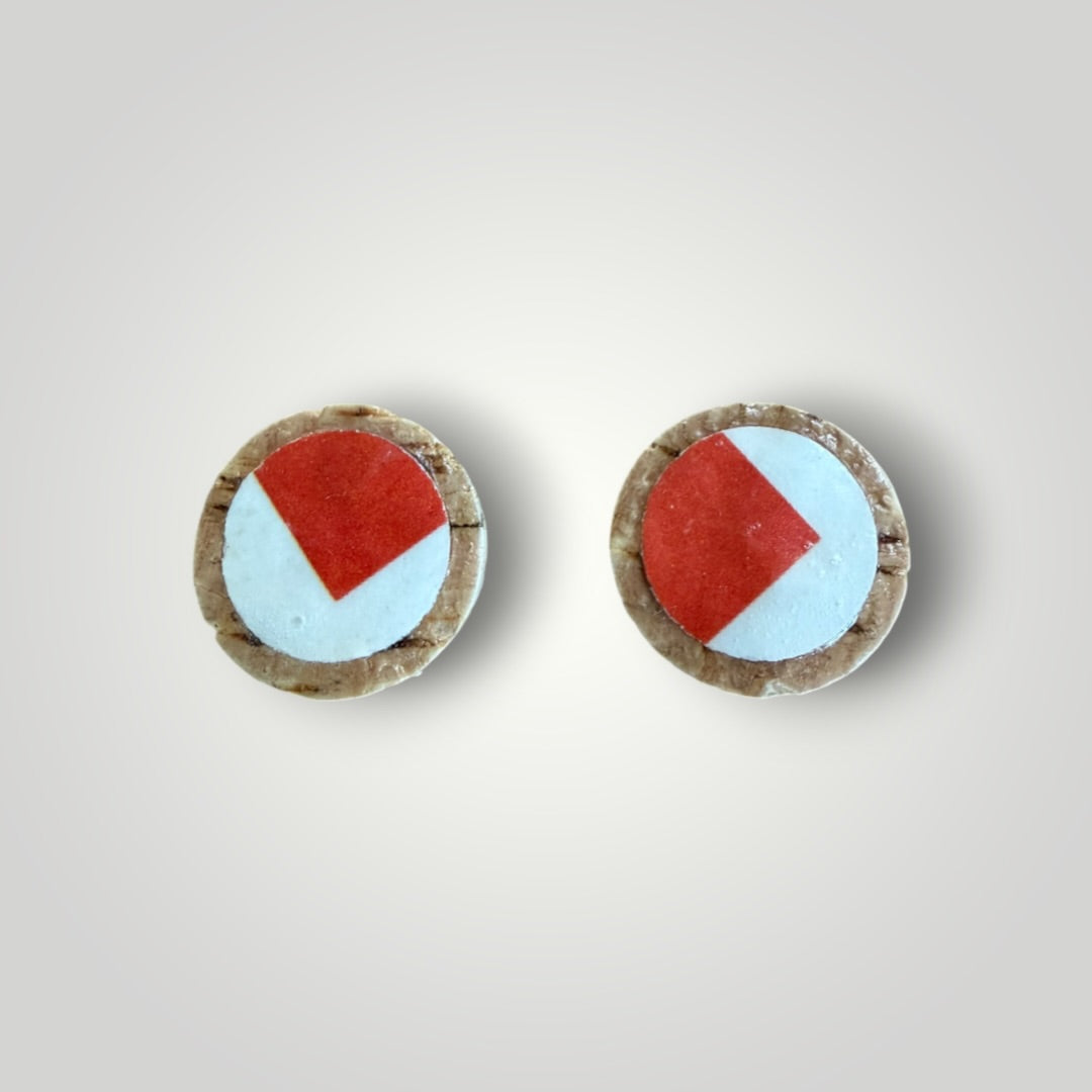Vintage Book & Wine Earrings-vbw16