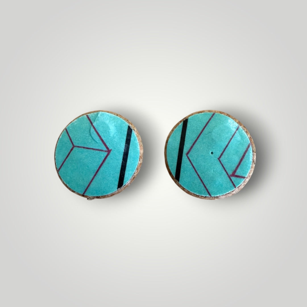 Vintage Book & Wine Earrings-vbw9