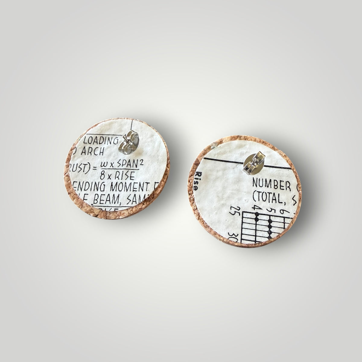 Vintage Book & Wine Earrings-vbw1