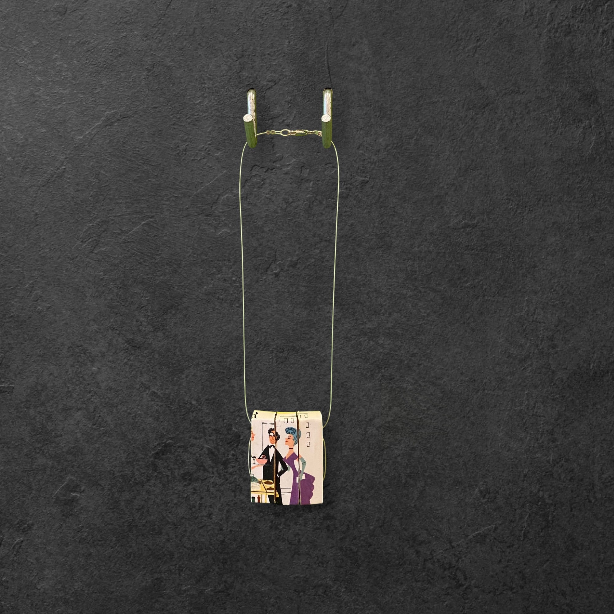 Vintage Book & Lounge Necklace - French Cafe