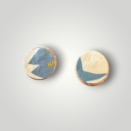 Vintage Book & Wine Earrings-vbw22