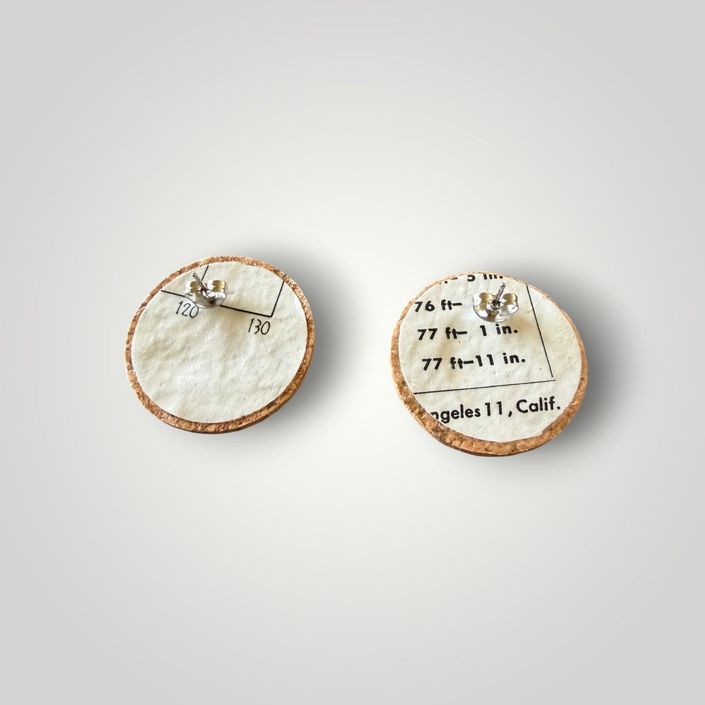 Vintage Book & Wine Earrings-vbw21