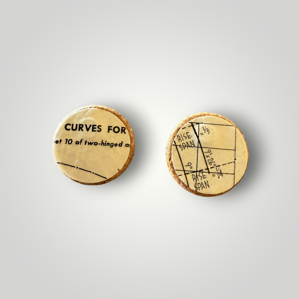 Vintage Book & Wine Earrings-vbw11