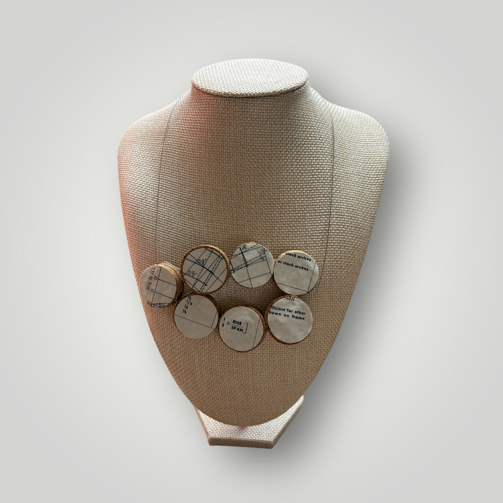 Vintage Book & Wine Necklace - 01