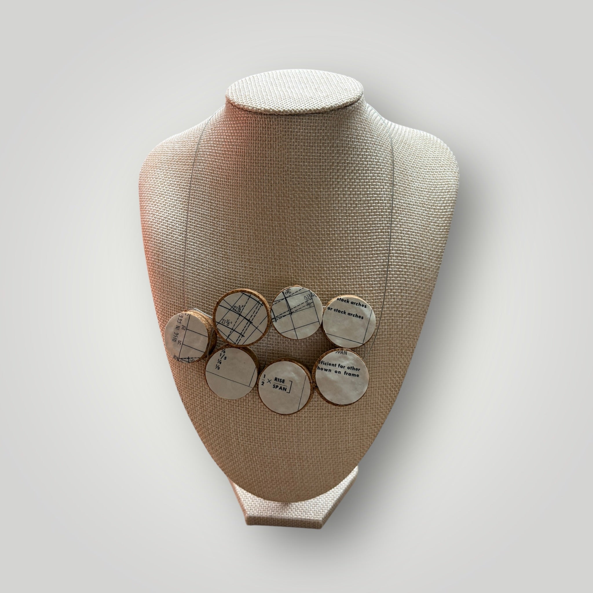 Vintage Book & Wine Necklace - 01