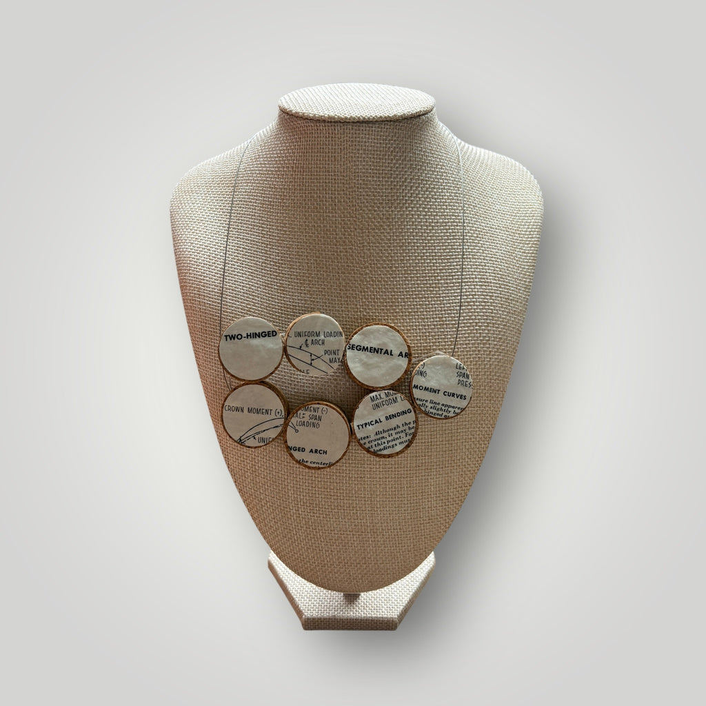 Vintage Book & Wine Necklace - 01