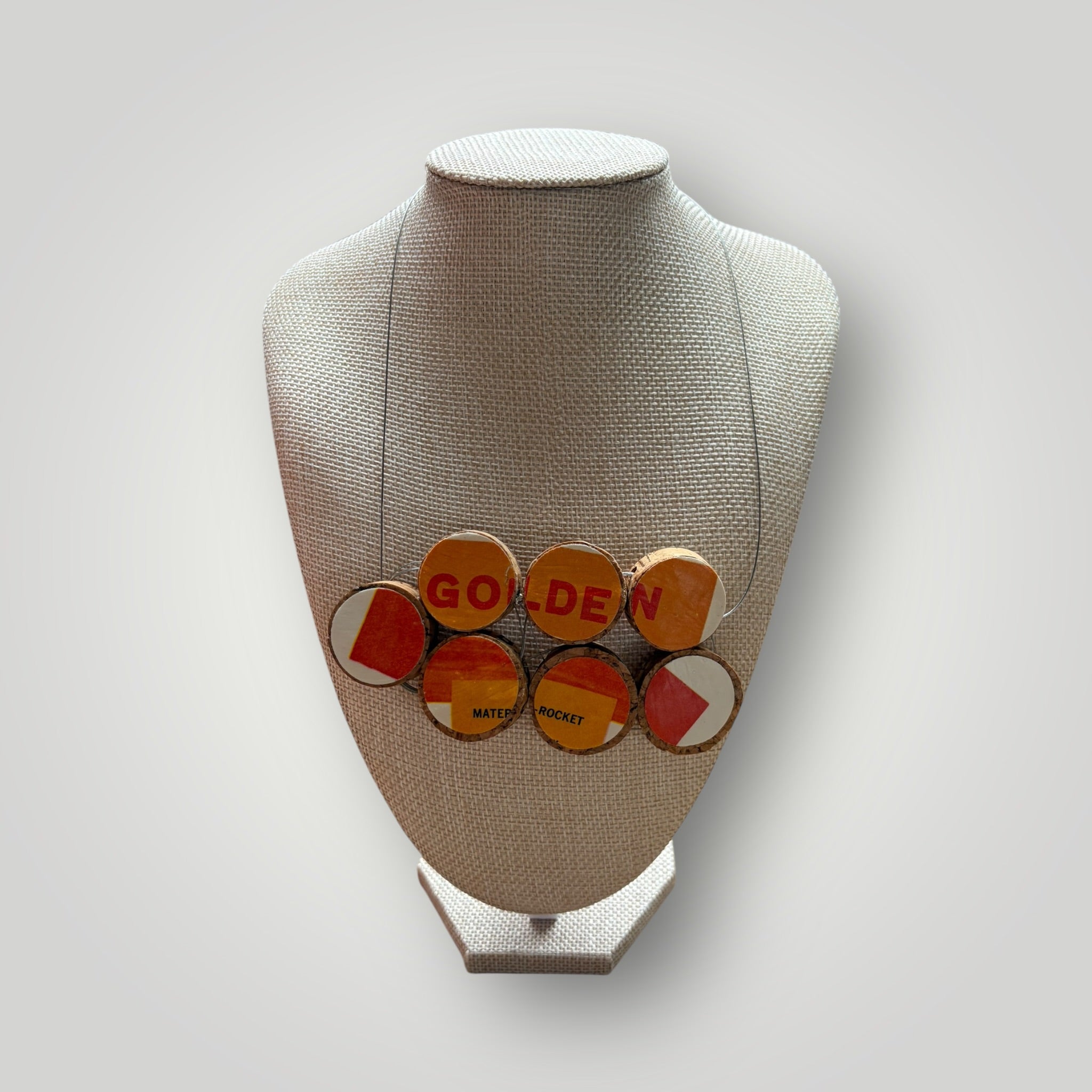 Vintage Book & Wine Necklace - 02