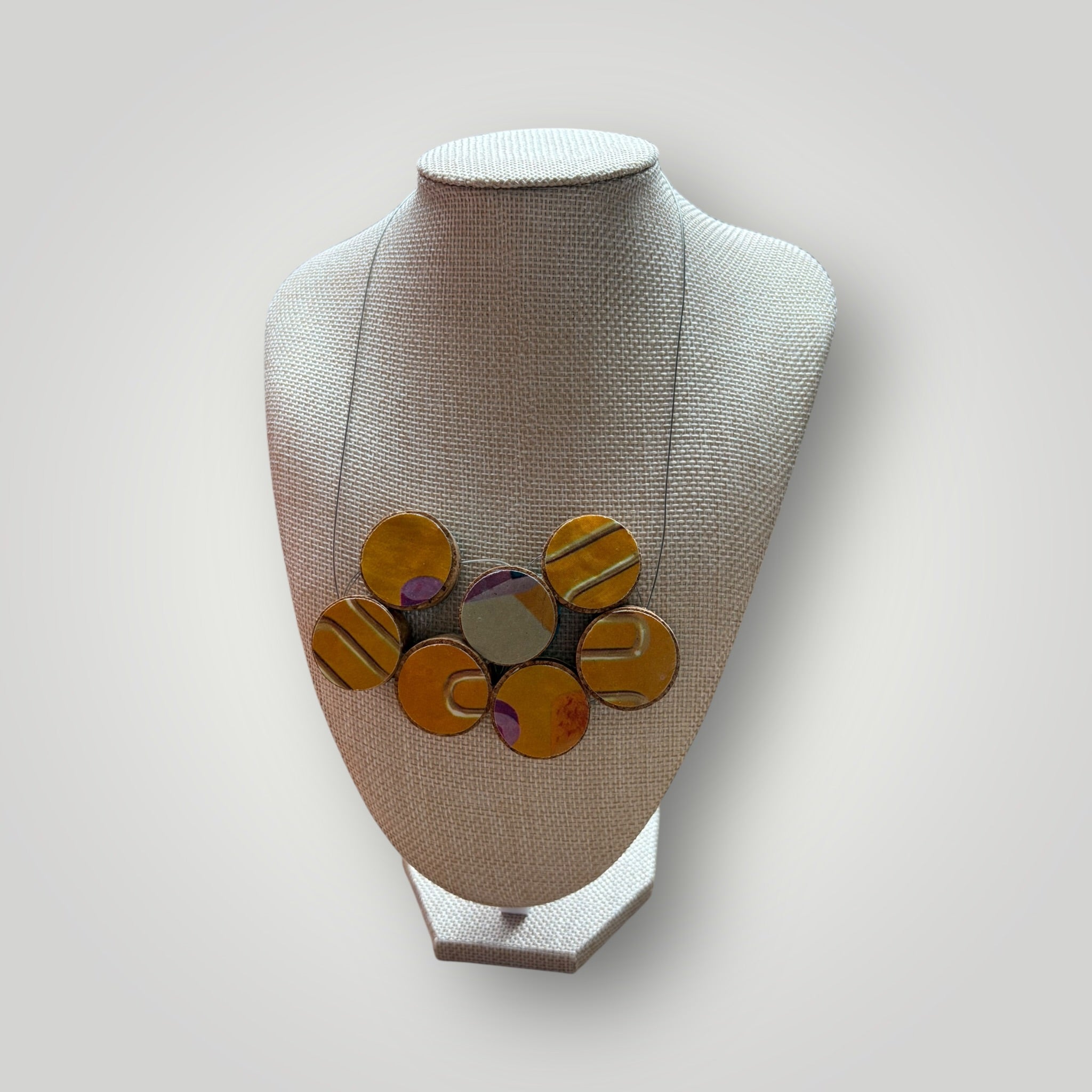 Vintage Book & Wine Necklace - 03