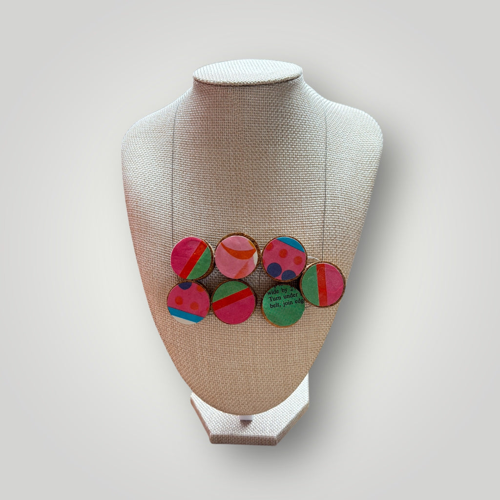 Vintage Book & Wine Necklace - 05
