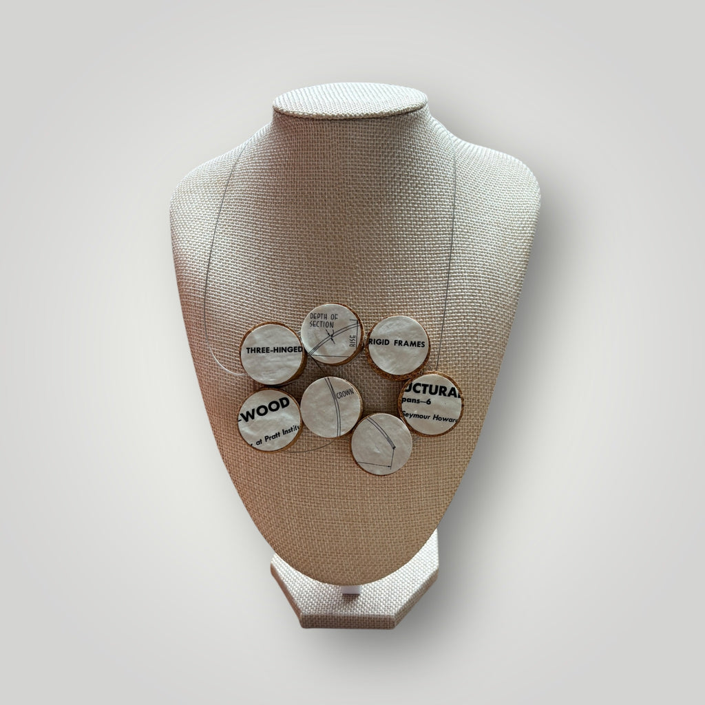 Vintage Book & Wine Necklace - 04
