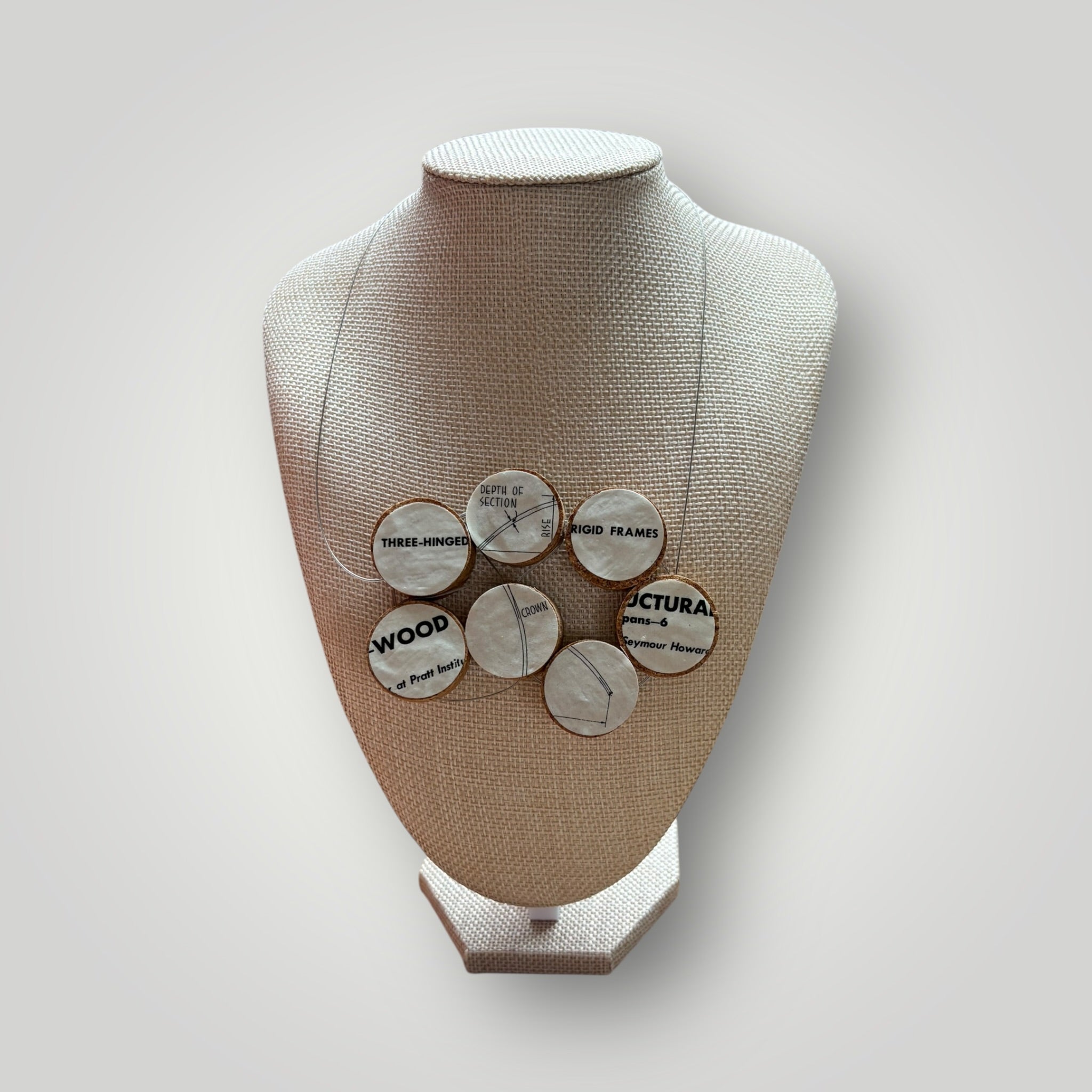 Vintage Book & Wine Necklace - 04