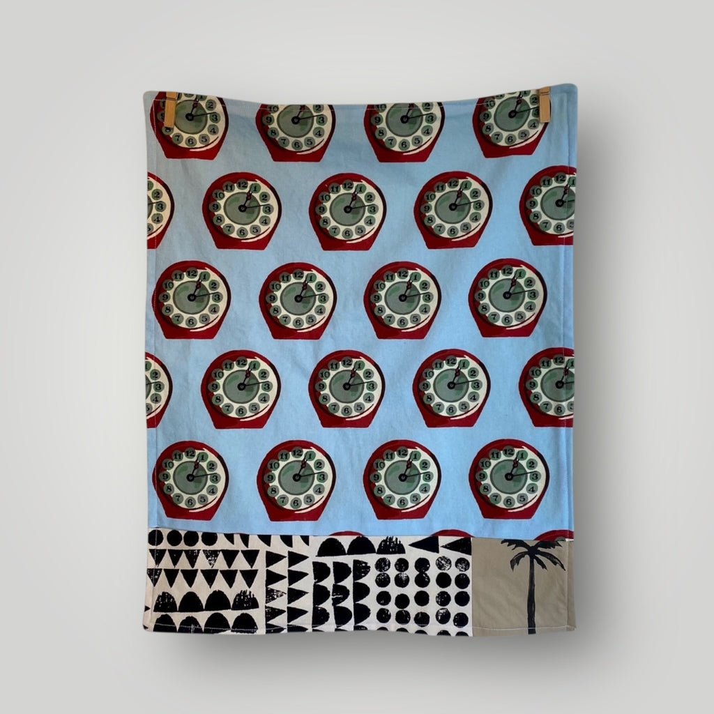 Organic Towel - Clocks