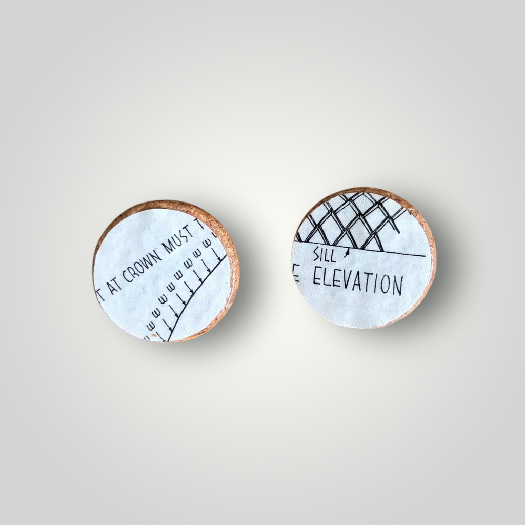 Vintage Book & Wine Earrings-vbw1