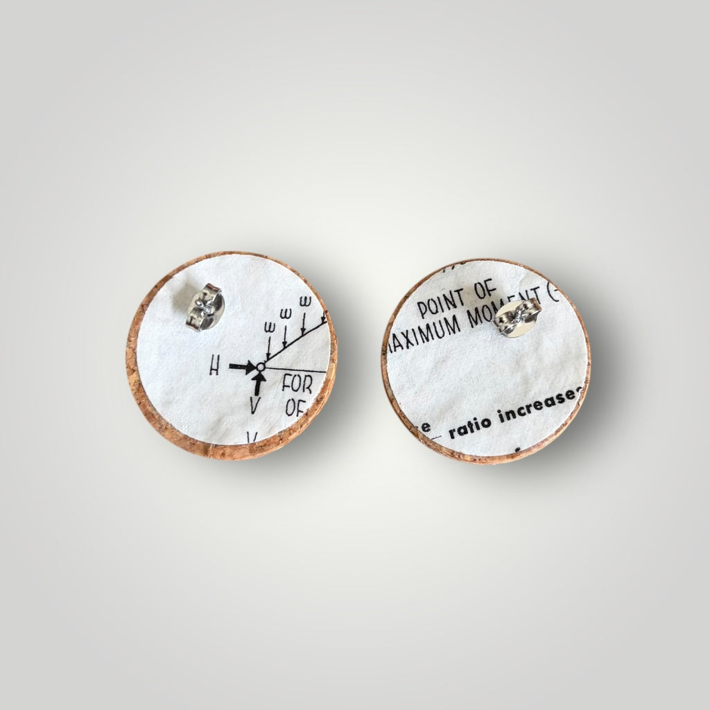 Vintage Book & Wine Earrings-vbw1