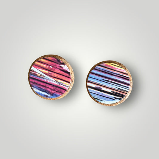 Vintage Book & Wine Earrings-vbw19