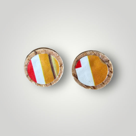 Vintage Book & Wine Earrings-vbw20