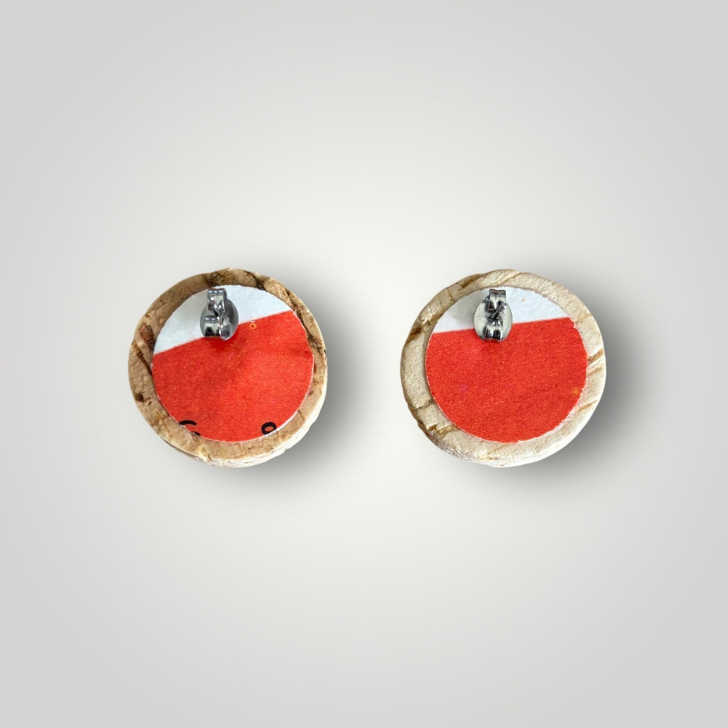 Vintage Book & Wine Earrings-vbw20