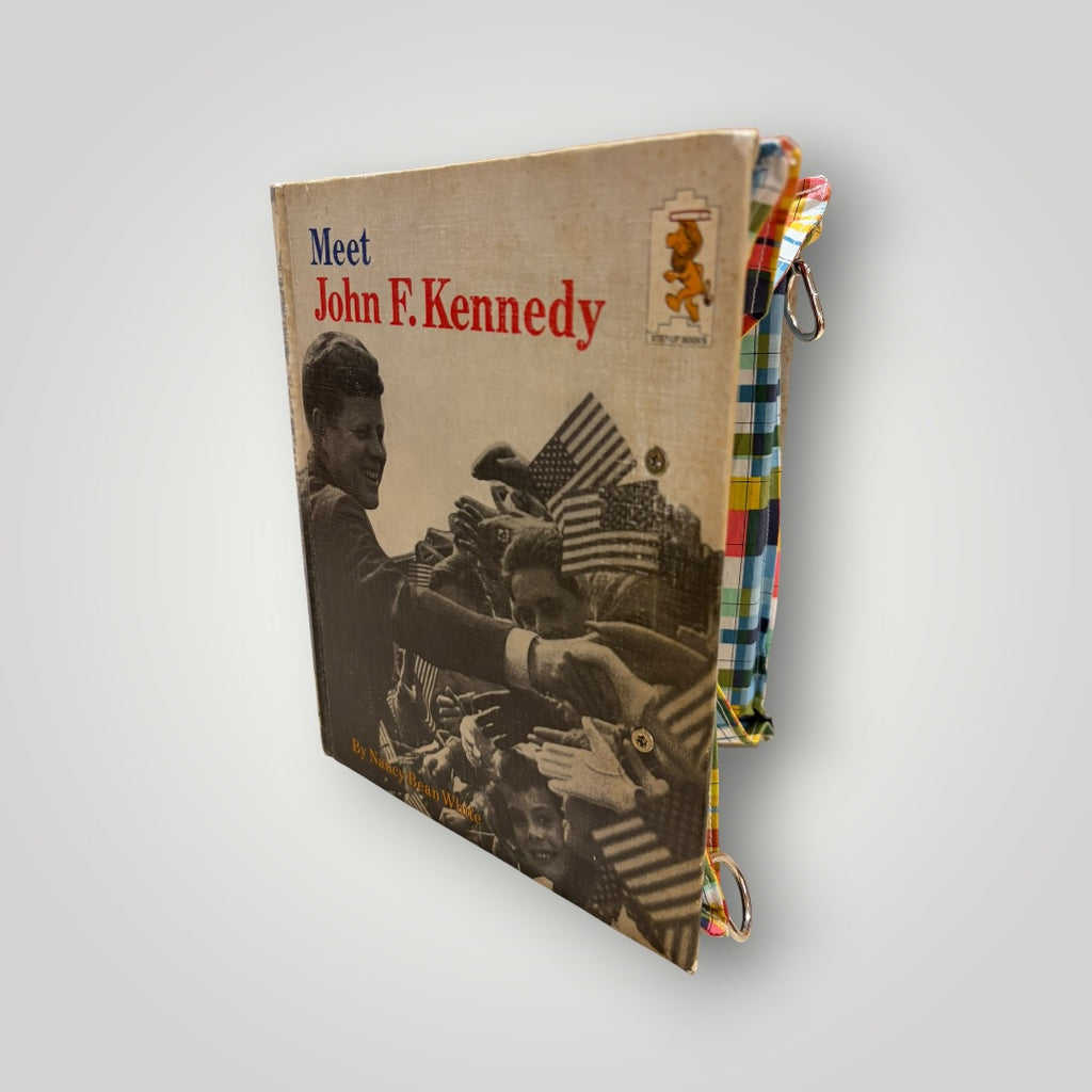 Vintage Book Clutch - Meet John F. Kennedy