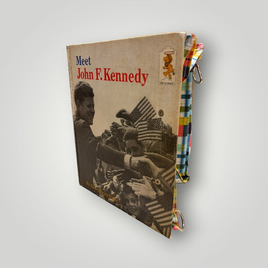 Vintage Book Clutch - Meet John F. Kennedy